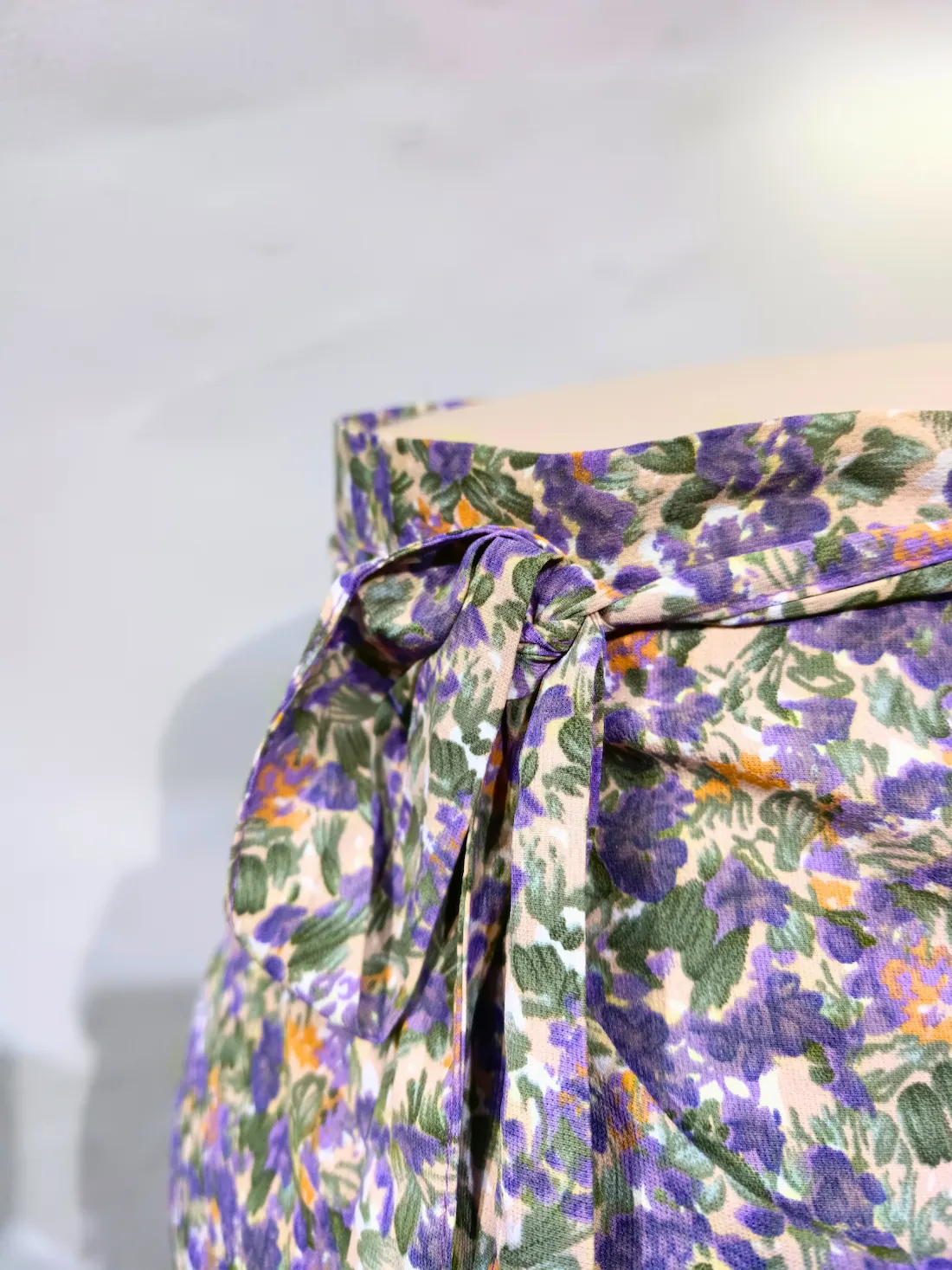 Violet Bloom Wrap Skirt - Cotton Bottoms available at theGirlyZone Kampala